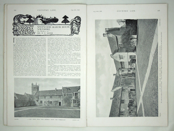 Westwood Manor House (Part-1), The Residence of Mr. E. G. Lister