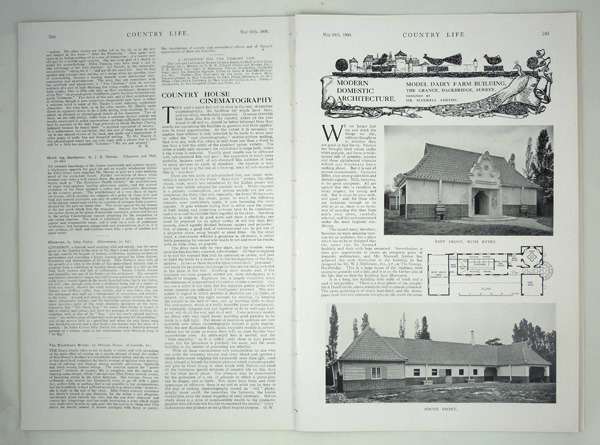 Model Dairy Farm Building, Designed by Mr. Maxwell Ayrton