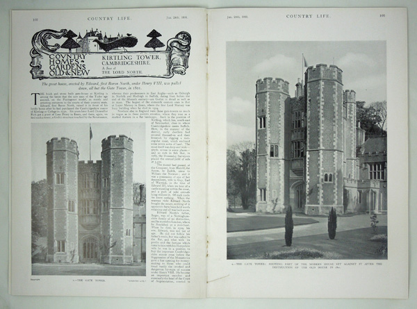 Kirtling Tower, A Seat of The Lord North