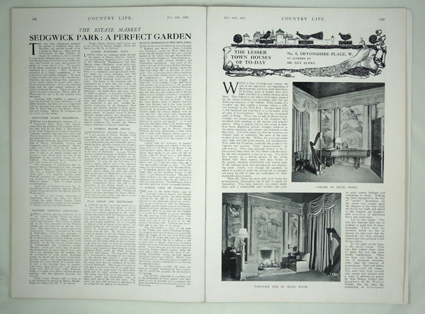 8, Devonshire Place, W., as altered by Mr. Guy Elwes