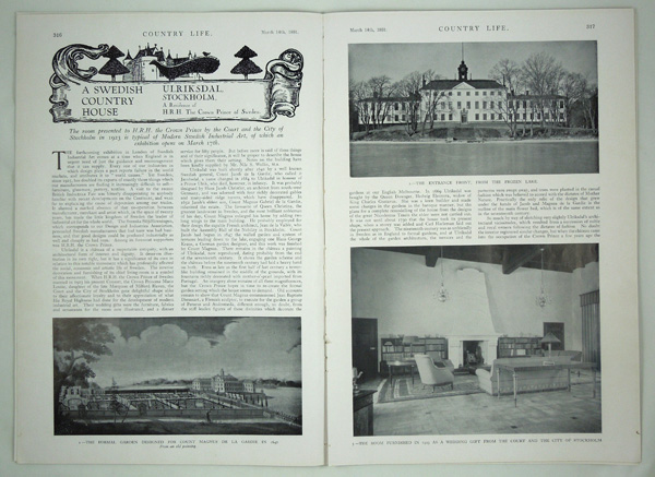 Ulriksdal Palace, A Residence of H.R.H. The Crown Prince of Sweden