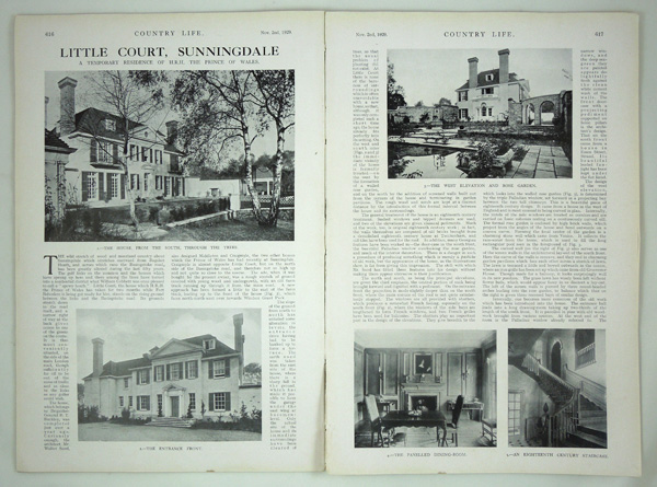 Little Court, Sunningdale, A Temporary Residence of H.R.H the Prince of Wales