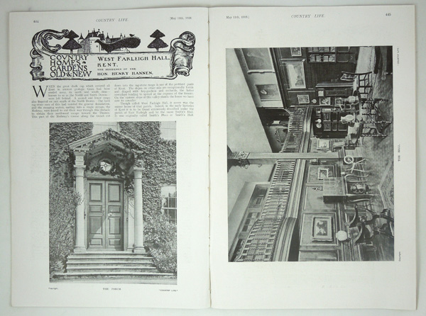 West Farleigh Hall (Smith's Hall), the Residence of The Hon. Henry Hannen