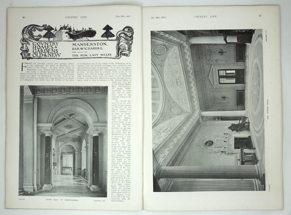 Manderston, The Seat of The Hon. Lady Miller