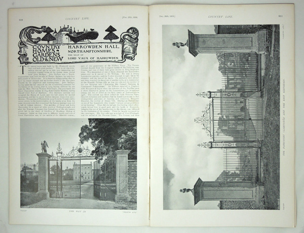Harrowden Hall, The Seat of Lord Vaux of Harrowden.