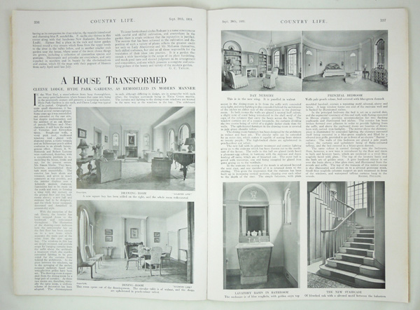 Cleeve Lodge, Hyde Park Gardens, remodelled by Messrs. R. W. Symonds & Robert Lutyens