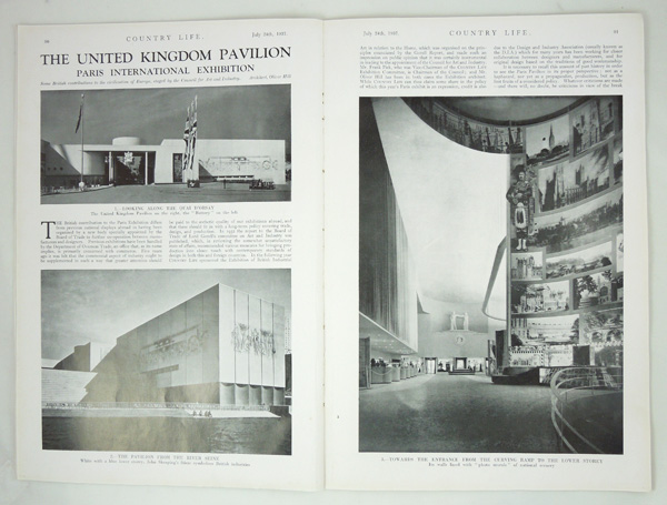The United Kingdom Pavilion, Paris International Exhibition. Architect, Mr Oliver Hill
