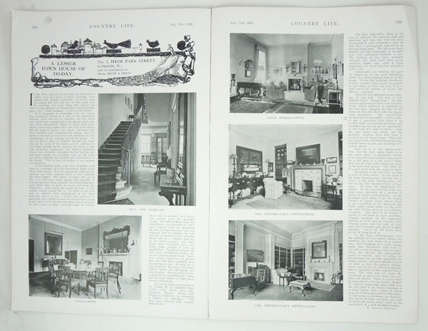No. 2, Hyde Park Street, London. Conversion by Messrs. Milne & Phipps
