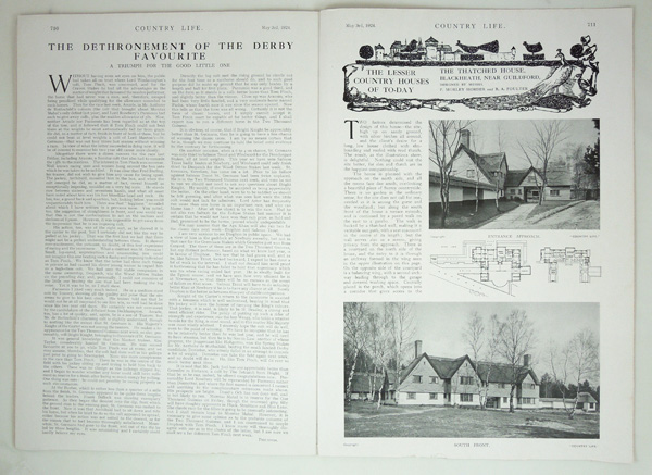 The Thatched House, Blackheath, Designed by Messrs. P. Morley Horder and B. A. Poulter