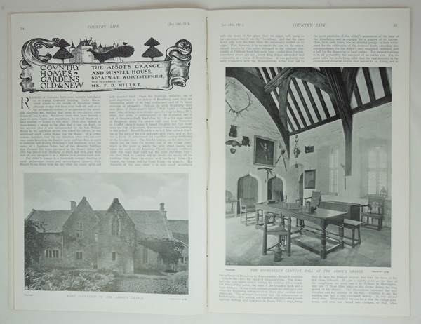 Abbot's Grange and Russell House, Broadway, The Residence of Mr. F. D. Millet.