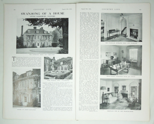 Little Cassiobury, Watford, Designed by Hugh May.