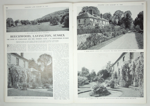 Beechwood, The Home of Commander and Mrs. Herbert Agar. Rehabilitated by Mr. Robert Lutyens.