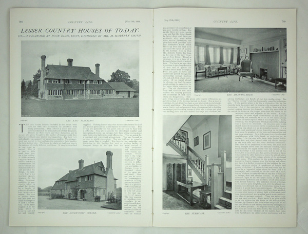 Vicarage at Four Elms, Designed by Mr. M. Maberly Smith.