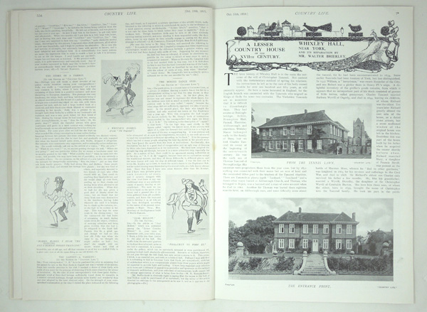 Whixley Hall, and its reparation by Mr. Walter Brierley.