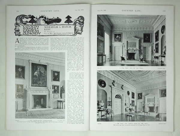 Mersham le Hatch, The Property of Captain. The Hon. Michael Knatchbull.