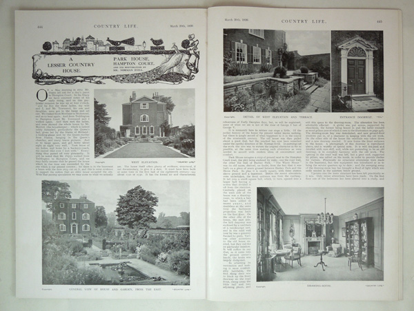 Park House, Hampton Court, and its restoration by Mr. Norman Evill