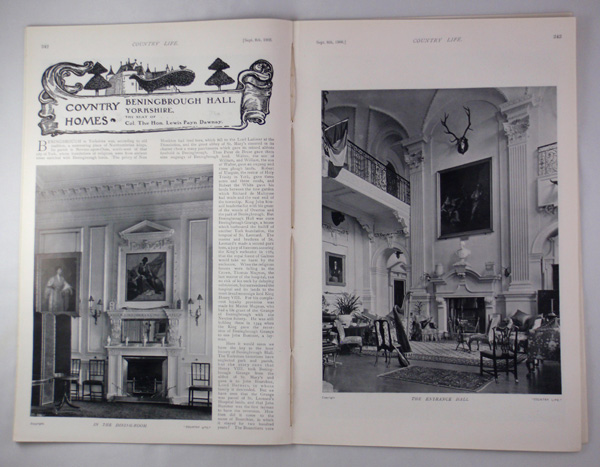 Beningbrough Hall, The Seat of Col. The Hon Lewis Payn Dawnay.