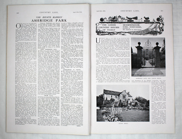 Moorwinstow, Designed by Mr. Norman M. Doncaster.