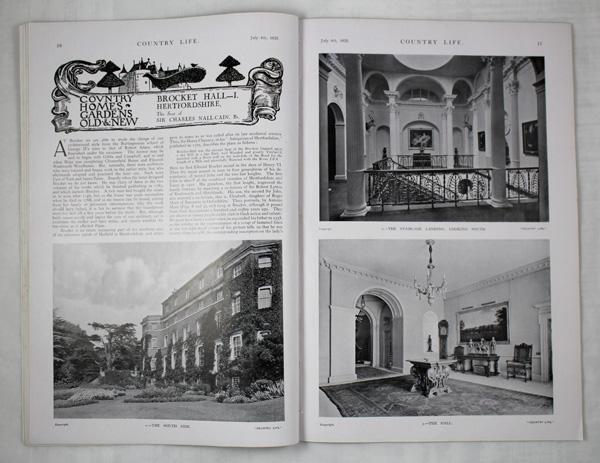 Brocket Hall (Part-1), The Seat of Sir Charles Nall-Cain, Bt..