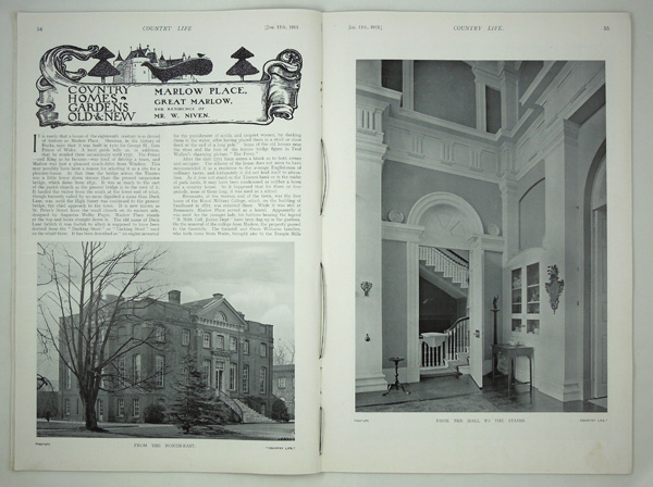 Marlow Place, Great Marlow, the Residence of Mr W Niven