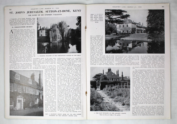St John's Jeruselum, the Home of Sir Stephen Tallents