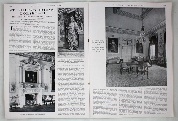 St. Gile's House (Part-2), The Home of The Earl of Shaftesbury