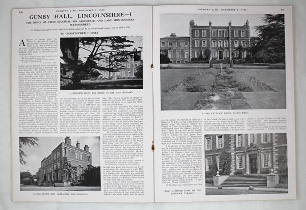 Gunby Hall (Part-1), The Home of Field-Marshal Sir Archibald and Lady Montgomery-Massingberd.