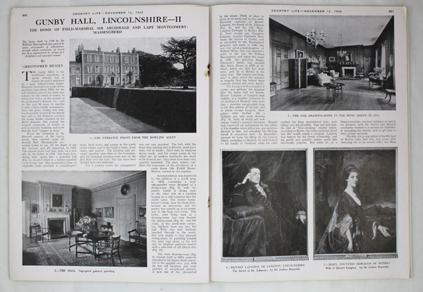 Gunby Hall (Part-2), The Home of Field-Marshal Sir Archibald and Lady Montgomery-Massingberd.