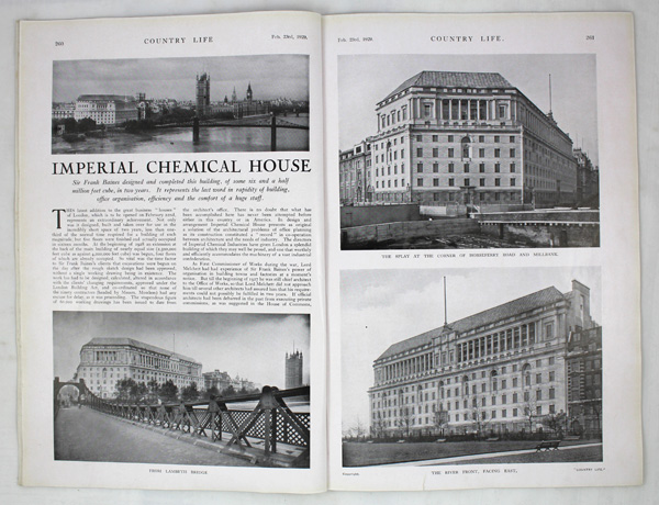 Imperial Chemical House, London. Designed by Sir Frank Baines