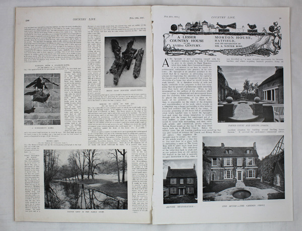 Moreton House, and its reparation by Mr. A. Winter Rose