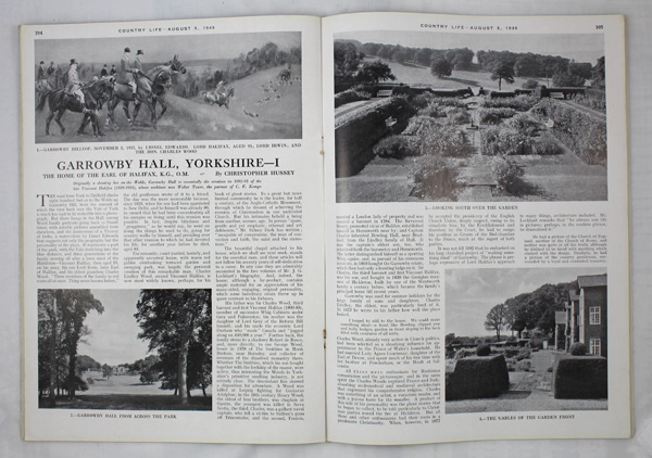 Garrowby Hall (Part-1), The Home of The Earl of Halifax, K.G., O.M.