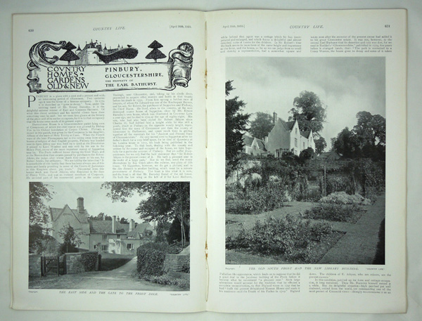 Pinbury Park, the Property of the Earl Bathurst