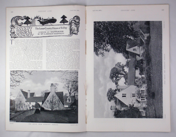 House at Sapperton, Designed by Mr A. Ernest Barnsley