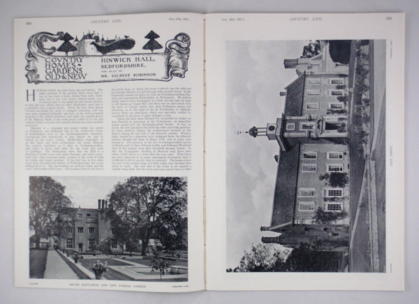 Hinwick Hall, The Seat of Mr Gilbert Robinson