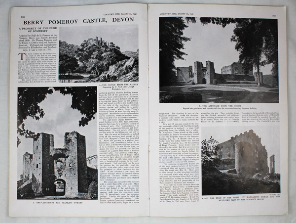 Berry Pomeroy Castle, Devon, A Property of The Duke of Somerset