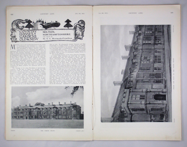 Milton Hall, The Seat of Mr. G. C. Wentworth-Fitzwilliam