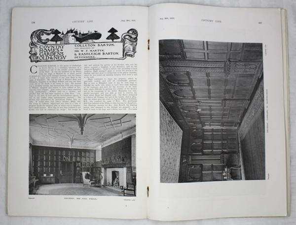 Colleton Barton, The Residence of Mr. W. P. Martyn, & Rashleigh Barton Devonshire.