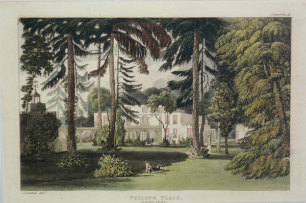 Pelling Place, Garden Front, The Seat of Mrs. Bonnell