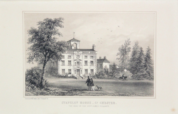 Stapeley House, the Seat of the Rev James Folliott