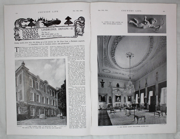 Lindridge House (Part-2), The seat of Sir Edward and the Hon. Lady Benthall