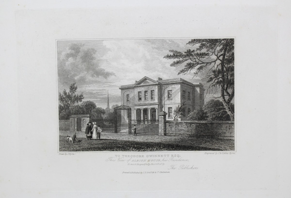 Albion House, the residence of Theodore Gwinnett, Esq