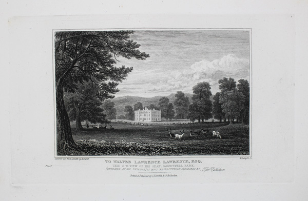 Sandywell Park, the Seat of Walter Lawrence, Lawrence, Esq, South West View