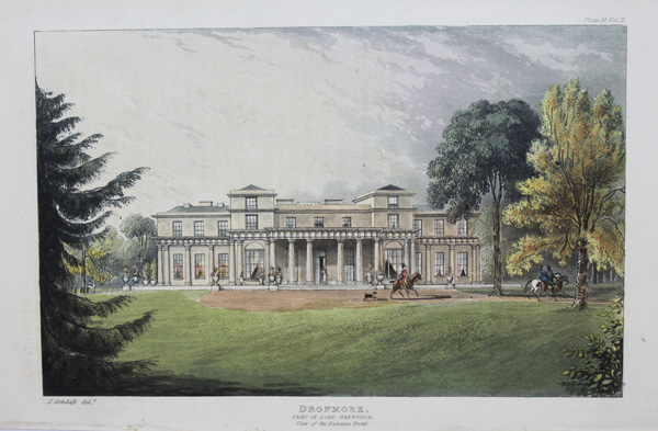 Dropmore, a View of the Garden Front, the Seat of the Earl of Grenville