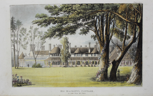 His Majesty's Cottage as Seen from the lawn, Windsor Great Park