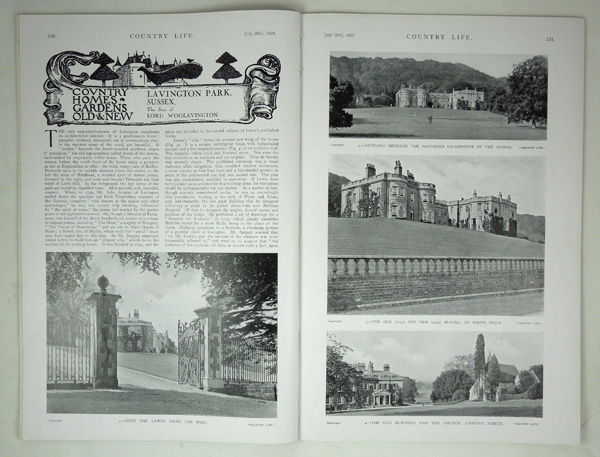 Lavington Park, The Seat of Lord Woolavington.
