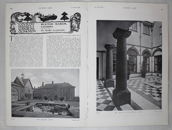 Burton Manor, the Seat of Mr Henry Gladstone