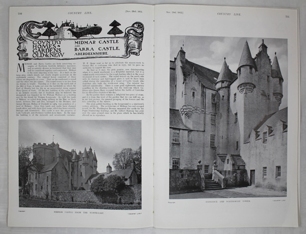 Midmar Castle and Barra Castle