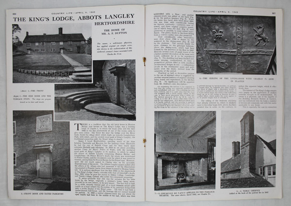 The King's Lodge, Abbots Langley, The Home of Mr. A. F. Dufton