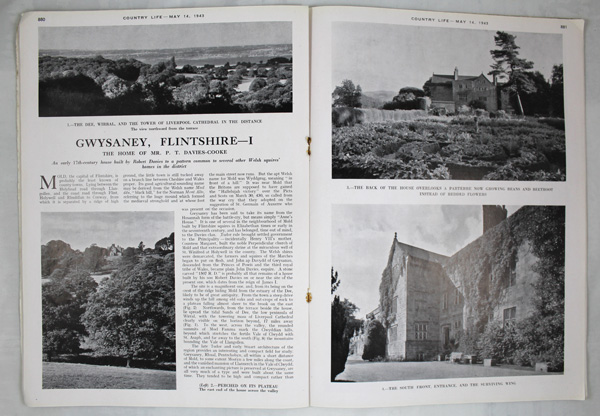 Gwysaney (Part-1), The Home of Mr. P. T. Davies-Cooke