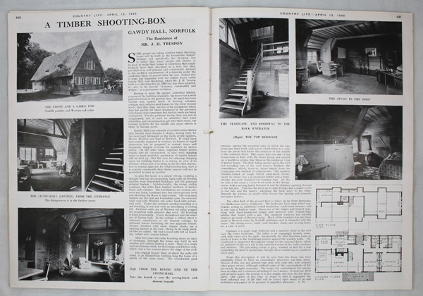 Gawdy Hall (A Timer Shooting-Box), The residence of Mr. J. H. Tresfon